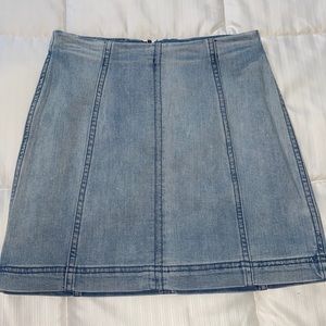 Free People jean skirt